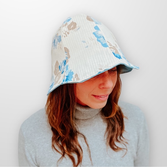 ♻️ Upcycle Summer Bucket Hats Spring Hat Reversible Womens Small Eco-Friendly - Picture 4 of 9